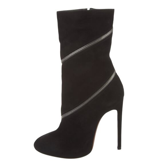 Alaia Suede Sock Bootie Zippered Boots Size 35 - Picture 1 of 8